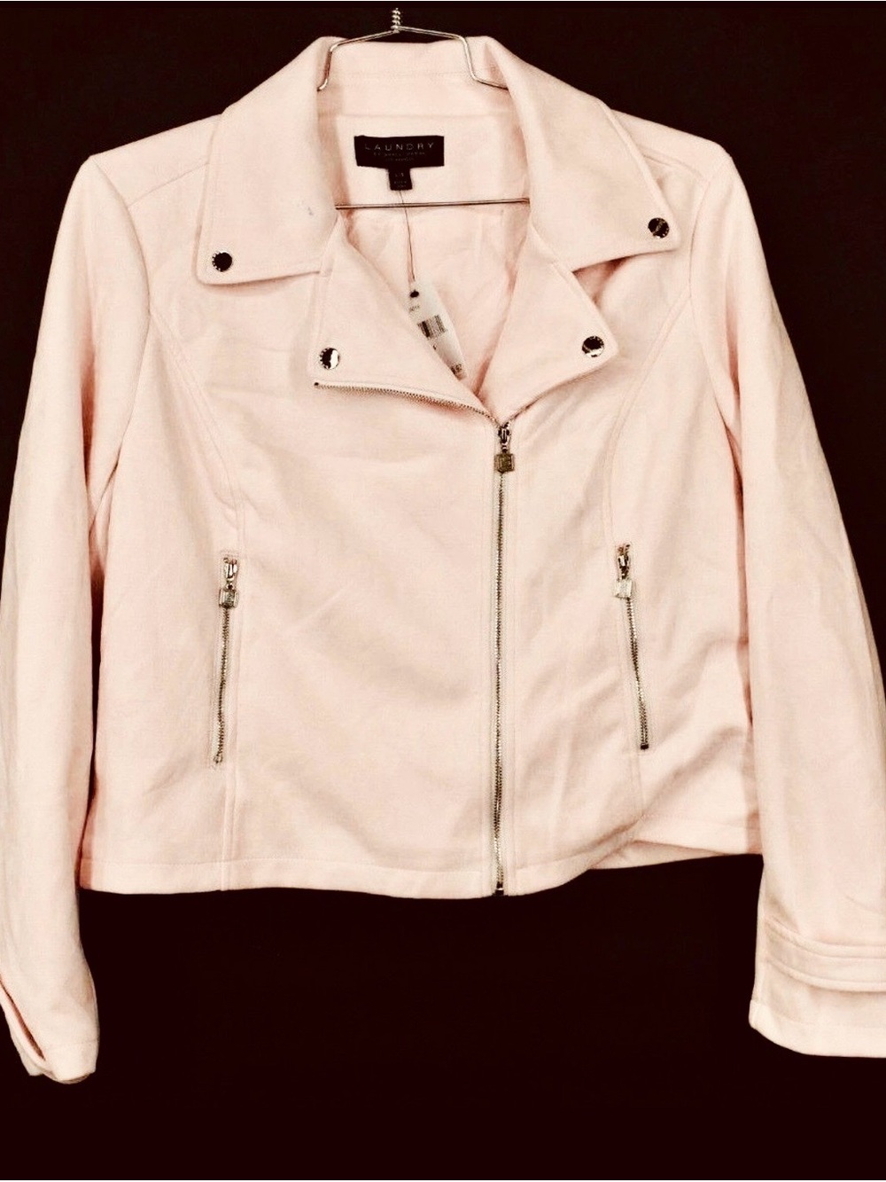 Nordstrom Light Blush Pink Moto Jacket